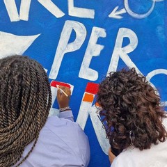 La realizzazione del murale
