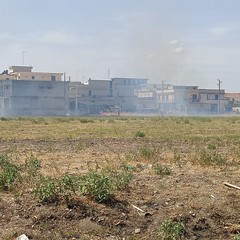 Incendio in via Padula
