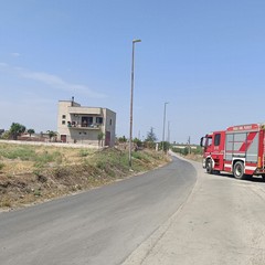 Incendio in via Padula