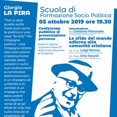 CS Scuola di Formazione Socio Politica Locandina