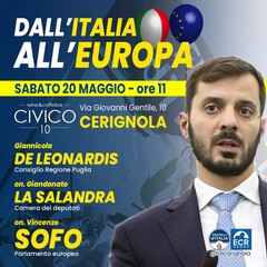 Eurodeputato Sofo a Cerignola