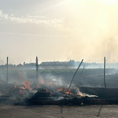 Incendio in via Grassano
