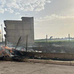 Incendio in via Grassano