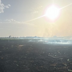 Incendio in via Grassano