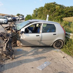 incidente sulla sp Fiat Punto