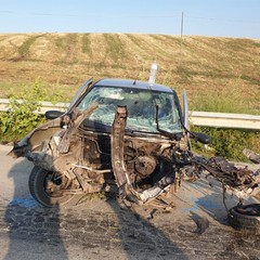 incidente sulla sp Fiat Punto frontale