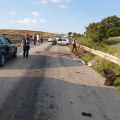 incidente sulla sp Polizia municpale rilievi