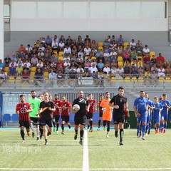 AUDACE CERIGNOLA VS PIETRAMONTECORVINO, INGRESSO SQUADRE IN CAMPO