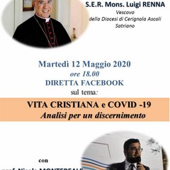 Locandina dialogo Montereale e Mons Renna