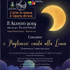 Manifesto E pagliaccio canta alla luna