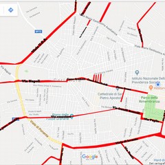 mappa rifacimento strade Cerignola