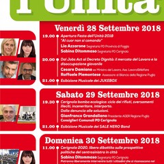 Programma Festa dellUnit Cerignola JPG