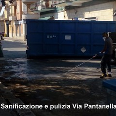 sanificazione via Pantanella