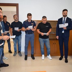Vescovo Fabio al Commissariato della Polizia di Stato