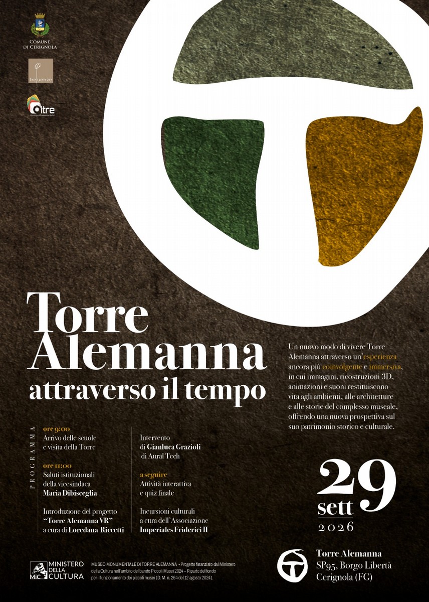Locandina presentazione progetto Torre Alemanna VR