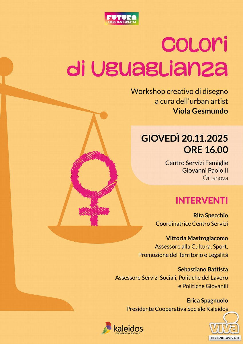 Orta Nova workshop parita di genere