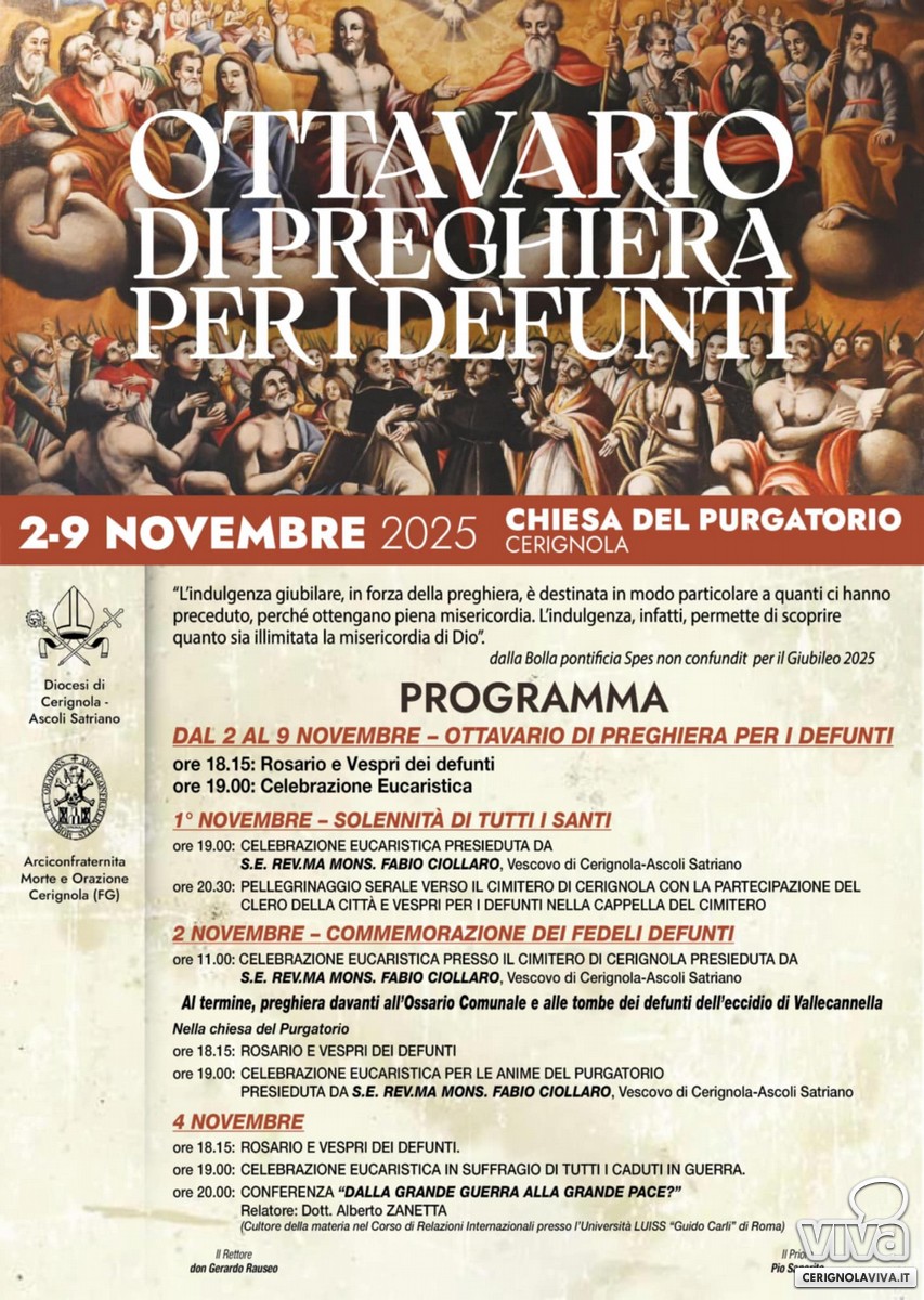ottavario di preghiera dei defunti