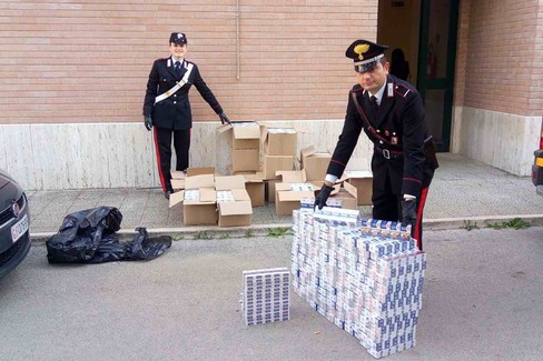 Merce sequestrata Carabinieri