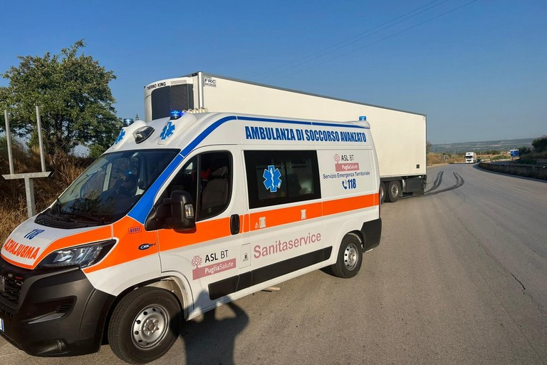 Ambulanza 118 a Canosa