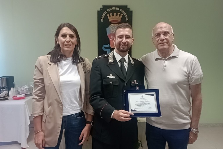 Il saluto del sindaco di Cerignola al comandante Sallusto