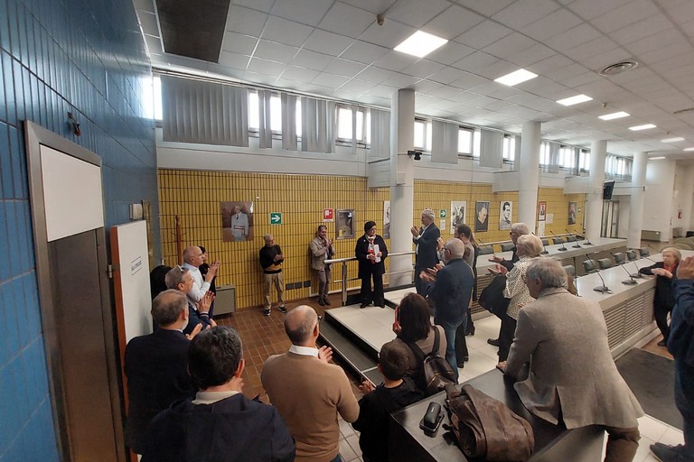 Il momento in Aula Consiliare a Cerignola