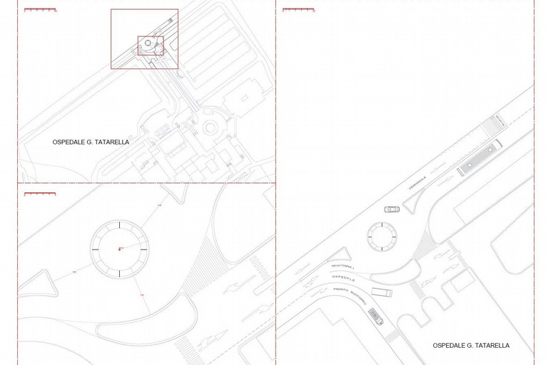 Rotatoria in via Trinitapoli