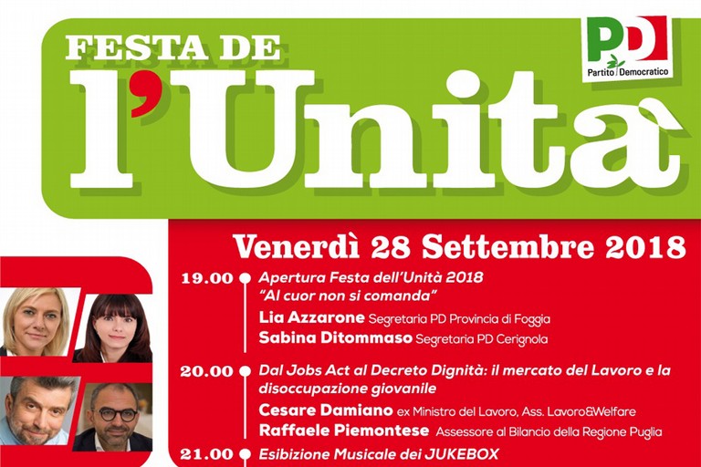 Festa unità 2018