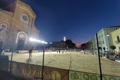 Beach volley sotto la Cattedrale a Cerignola: l'apertura del Trofeo Mundial