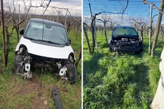 Ritrovate auto rubate nel terreno confiscato alla mafia "Michele Cianci" a Cerignola