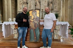 L’icona della Patrona di Cerignola dell'artista Gaetano Russo esposta a Napoli