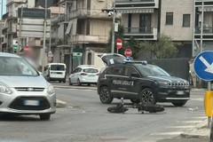 Scontro a Cerignola tra un' auto e bici elettrica in viale di Ponente