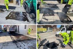 Proseguono i lavori di manutenzione del manto stradale a Cerignola