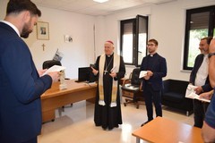 Vigilia di San Michele a Cerignola: il Vescovo Fabio visita il Commissariato di Polizia di Stato