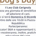 Domenica 6 dicembre il ‘Dog’sDay’ organizzato dal Leo Club