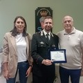Il commiato della citta di Cerignola al comandante dei Carabinieri Federico Sallusto