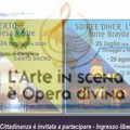 Assessore Petruzzelli: Questa sera concerto di Canto Sacro alla Chiesa Madre, domani sera   "Soiree Diner Lyrique " a Torre Brayda.