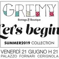 Presentazione della Collezione Estate 2019 del marchio  “Gremy”, sfilata di moda a Palazzo Fornari.