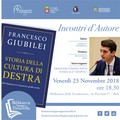 Fondazione Tatarella: Francesco Giubilei presenta “Storia della cultura di destra”