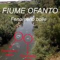 Fiume Ofanto: Ingrossamento, fenomeno bolle.  -VIDEO FENOMENO BOLLE-