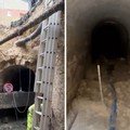 Voragine in via Di Vittorio: durante i lavori emerge un misterioso cunicolo sotterraneo