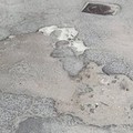 Cerignola, la condizione della strada in via Monviso