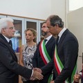 Il presidente Mattarella con i familiari delle vittime dell'incidente ferroviario