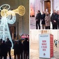 L'angelo di Maldarizzi illumina piazza dell'Odegitria a Bari