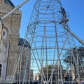 Fervono i preparativi per le festività in Piazza Duomo a Cerignola