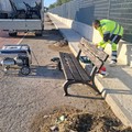 Nuove panchine e cestini installati in Via Tiro a Segno a Cerignola