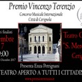 Sindaco Metta:  "Premio Musicale Internazionale Vincenzo Terenzio ", occasione di crescita.