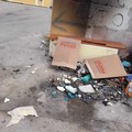 Via Pantanella a Cerignola, l’entrata secondaria del Cimitero è colma di rifiuti