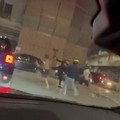 Rissa notturna alla rotonda di via Giovanni Falcone a Cerignola