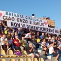 Un pensiero per Emilio e Vincenzo durante la partita tra Audace Cerignola e Foggia