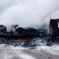 Tir in fiamme sull’autostrada A16, all’altezza di Cerignola